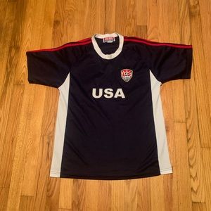 USA EB SPORTS US SOCCER FOOTBALL TEAM BLUE JERSEY